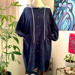 HYFVE Oversized Hooded Corduroy Shacket ~ Size Small